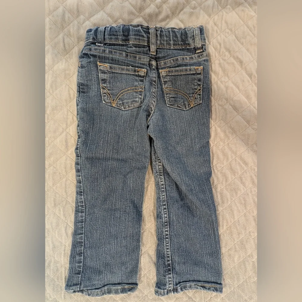 4T Striped Hoodie and Denim Jeans Set